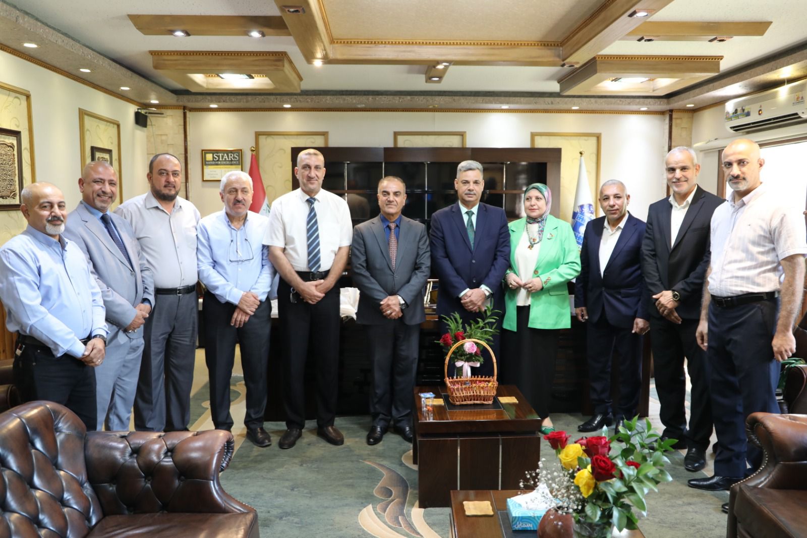 Visit of the delegation of the Iraqi International Creativity and Innovation Forum to the President of the University of Babylon on the occasion of his assumption of the presidency of the university