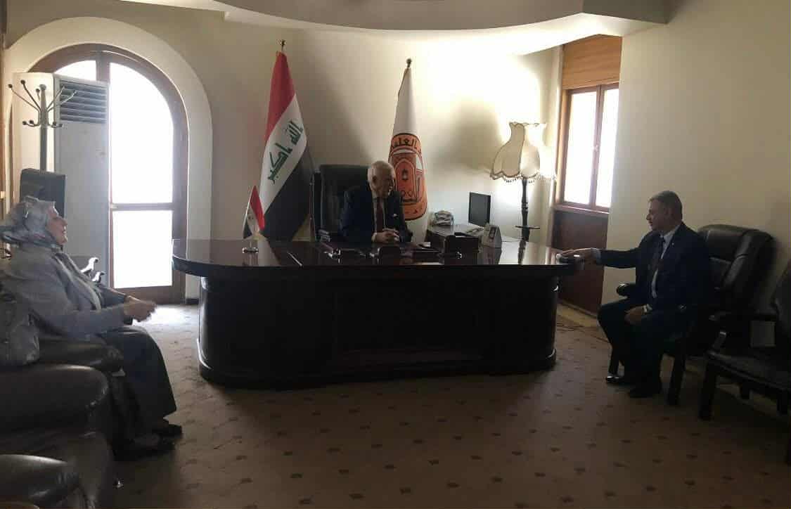 حوار علمي  وزيارة الأمين العام لملتقى الإبداع والابتكار العراقي الدولي